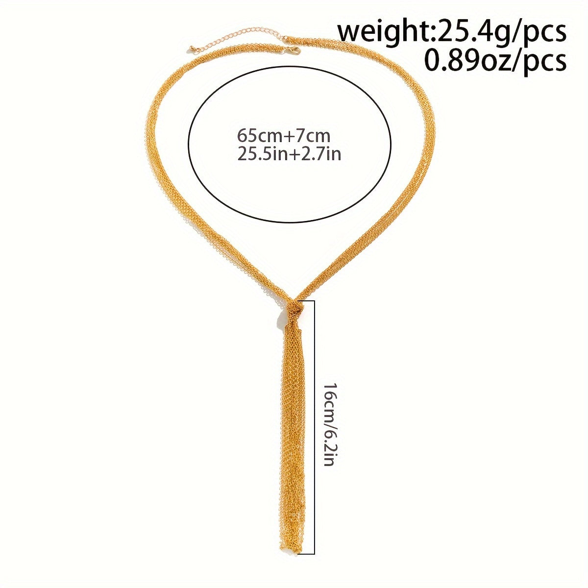 Women’s Copper Snake Bone Chain Necklace with Tassel for Parties and Gifting