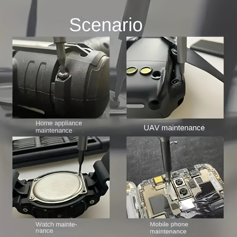 24-Piece Precision Screwdriver Set with PU Leather Case for Smartphone and Tablet Repairs