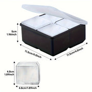 Large Silicone Ice Cube Tray With Lid Square Ice Molds Big Block Stackable