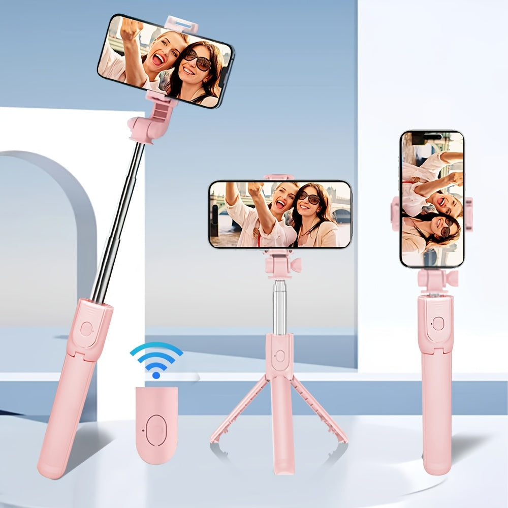 Durable Smartphone and Camera Tripod with Anti-Shake Selfie Stick for Indoor Outdoor Photography