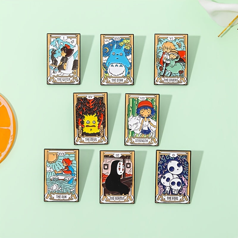 Набор брошей на тему кино из 8 или 14 украшений с мультяшными персонажами для рюкзаков и одежды