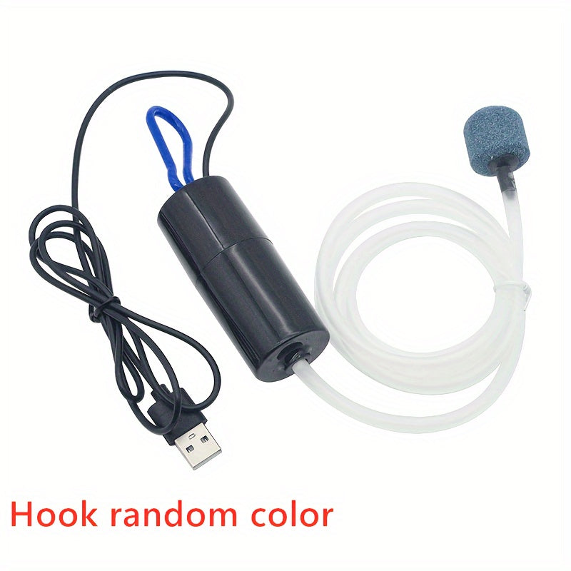 Compresor de aire USB portátil, silencioso, de operación manual, pequeño y ligero