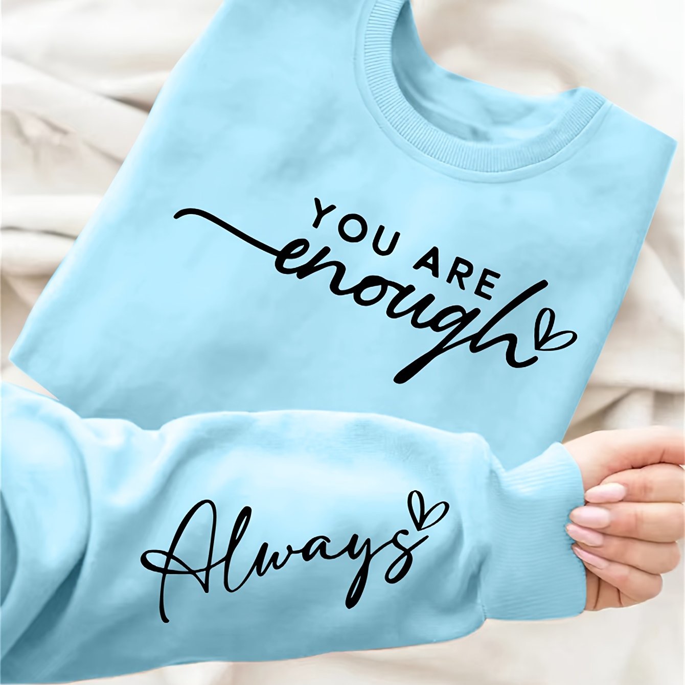 Plus Size Women's Sweatshirt Long Sleeve Crew Neck Fall Winter Casual