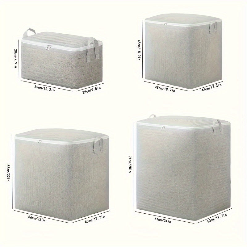 Foldable Storage Bag for Wardrobe and Bedding Organizing Large Capacity