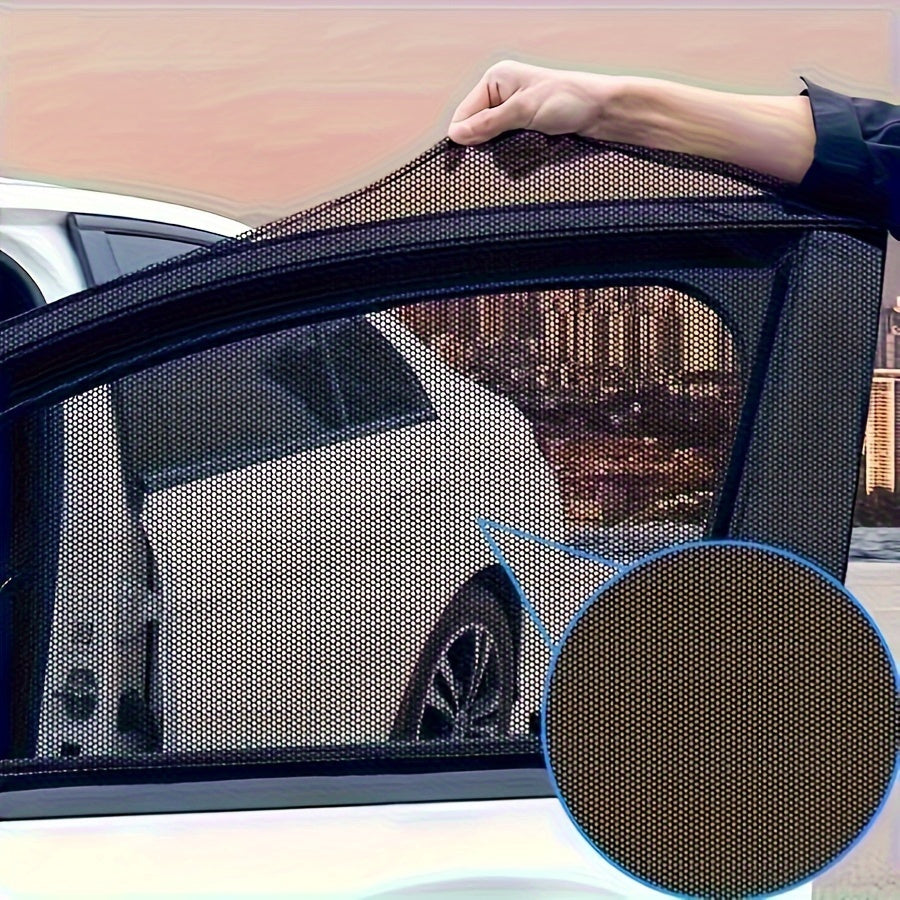 Москитная сетка для автомобильных окон 1/2/4 шт. Универсальный размер, премиальная сетка от насекомых