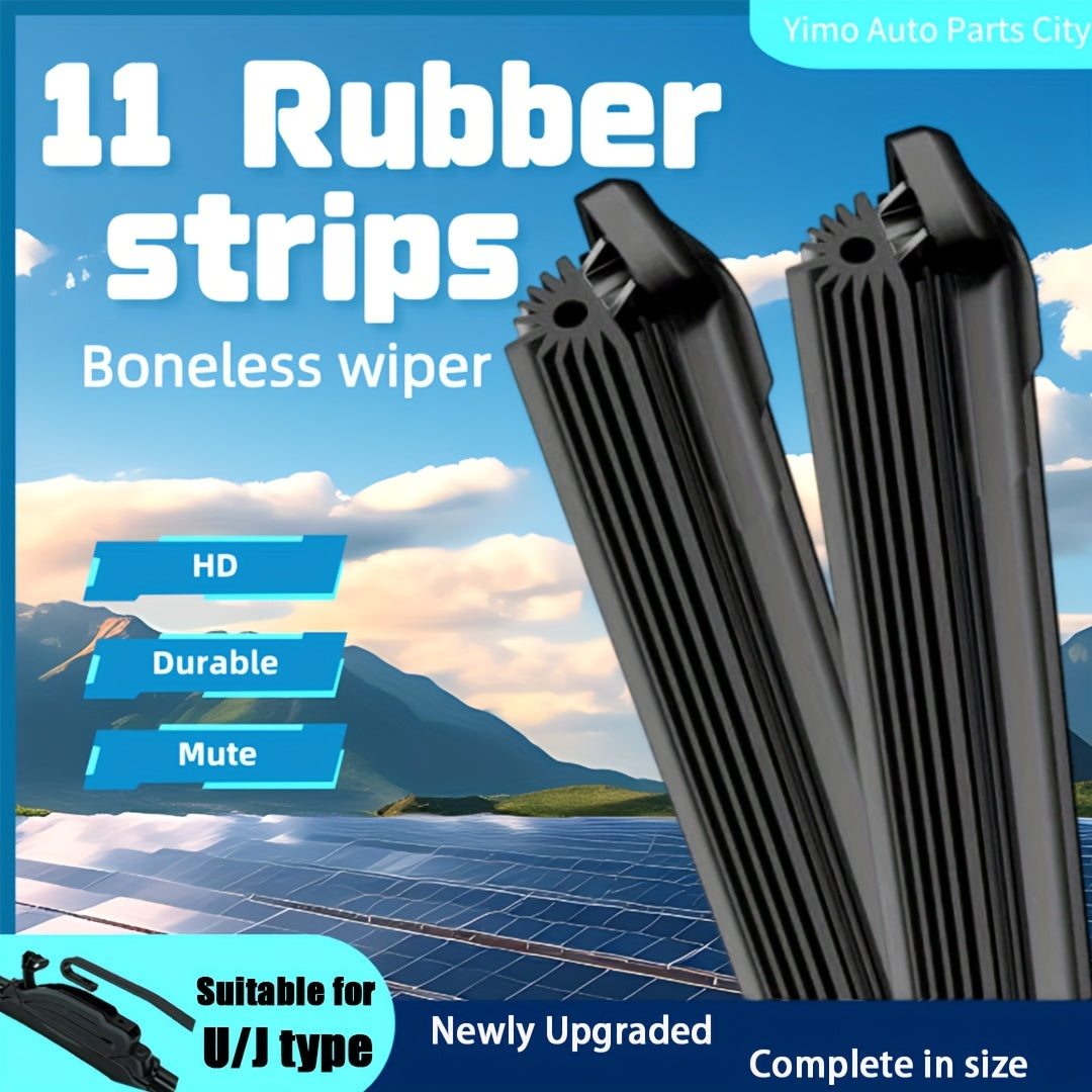 All-Season Rubber Wiper Blade for Car Windshield Durable Quiet Full Size