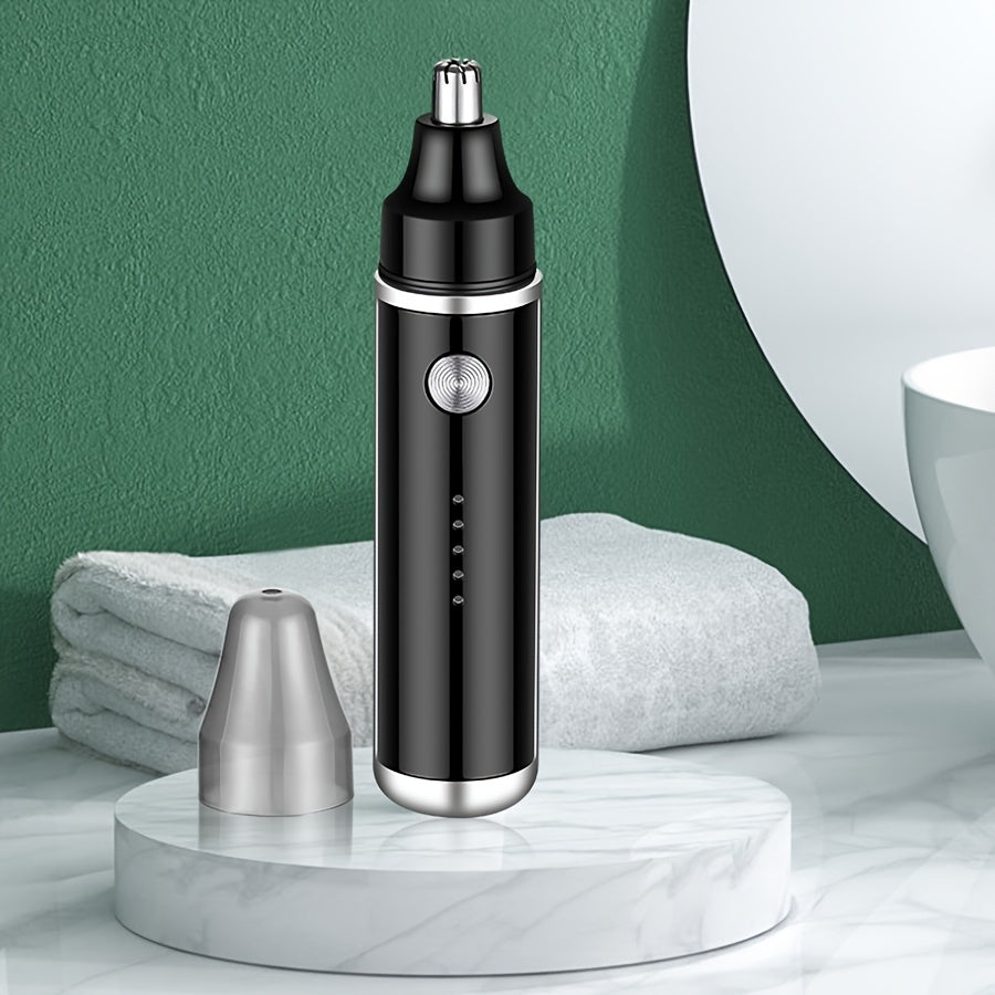 Afeitadora eléctrica para nariz, orejas, cejas y vello facial, recargable, compacta, para hombres y mujeres