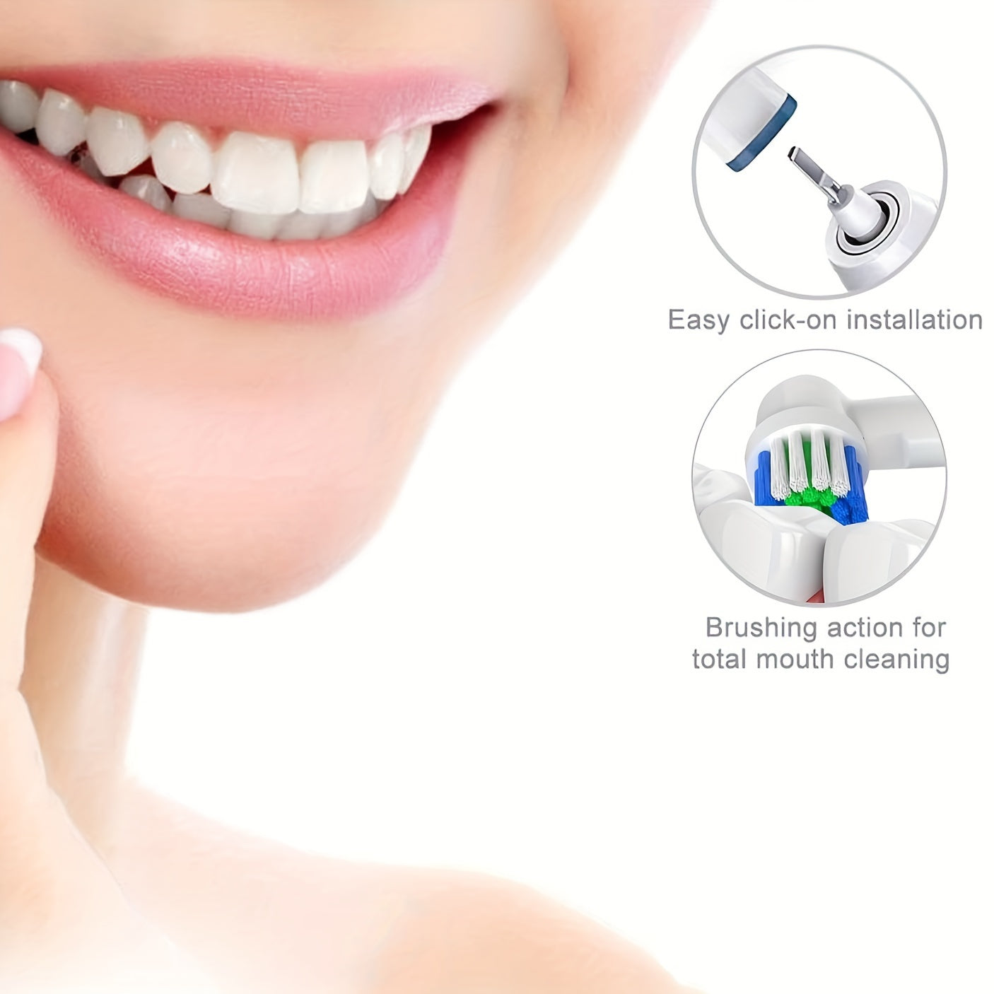 Replacement Toothbrush Heads for Sonic Electric Toothbrush Models 500 1000 1500 3000 3757 5000 7000 7500 8000