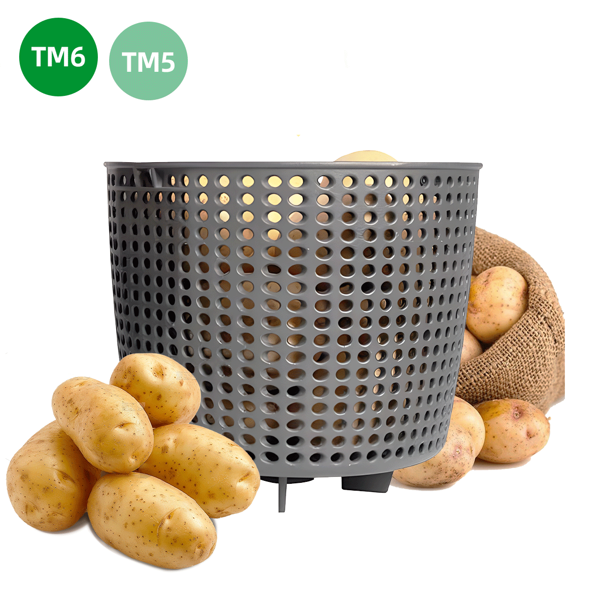 Salad Spinner Attachment for Kitchen Mixers Grey Food-Safe Dishwasher-Safe