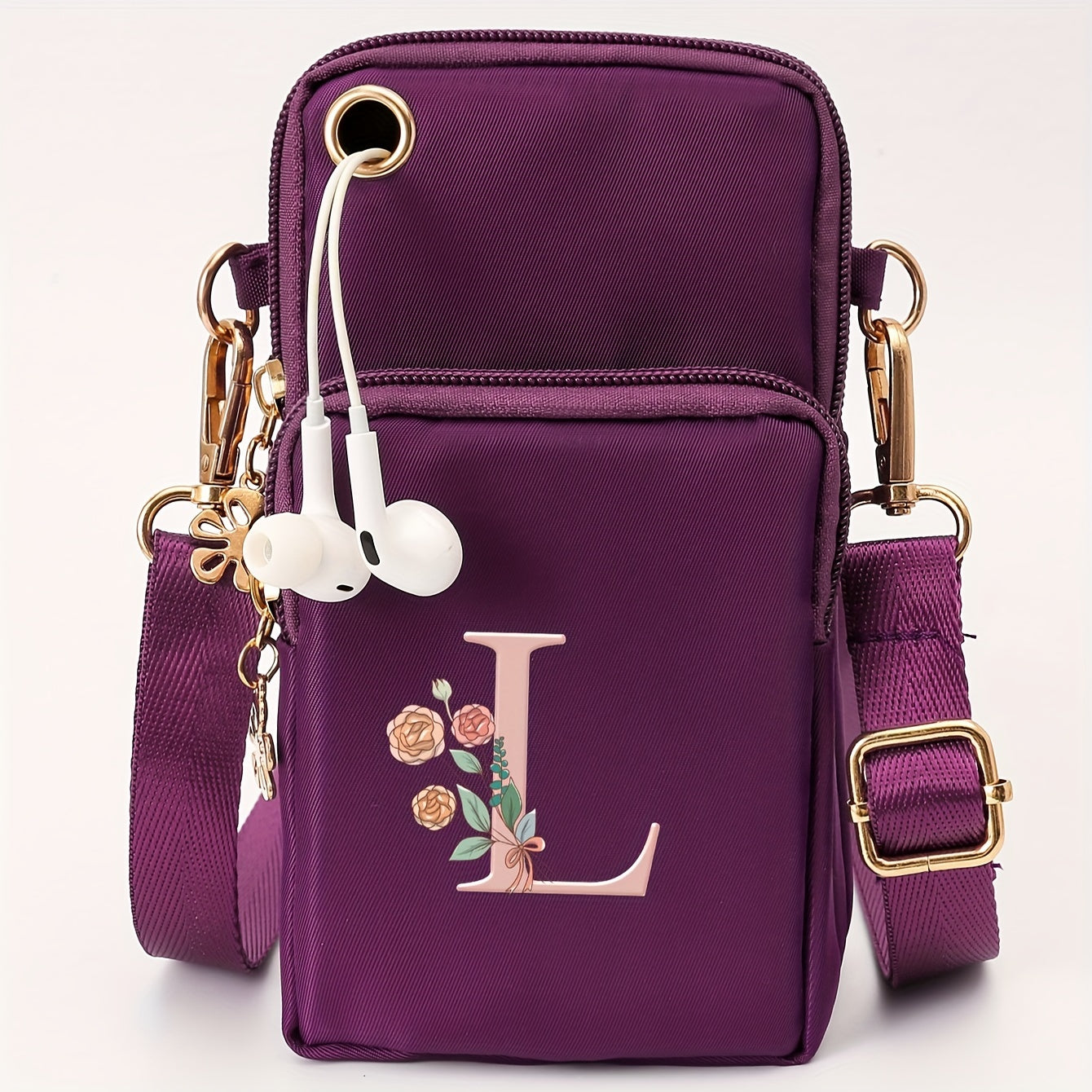 Ayollar uchun kichik yelka sumkasi, gul naqshli, kundalik ko‘p funksiyali crossbody sumka, kichik qo‘l sumkasi