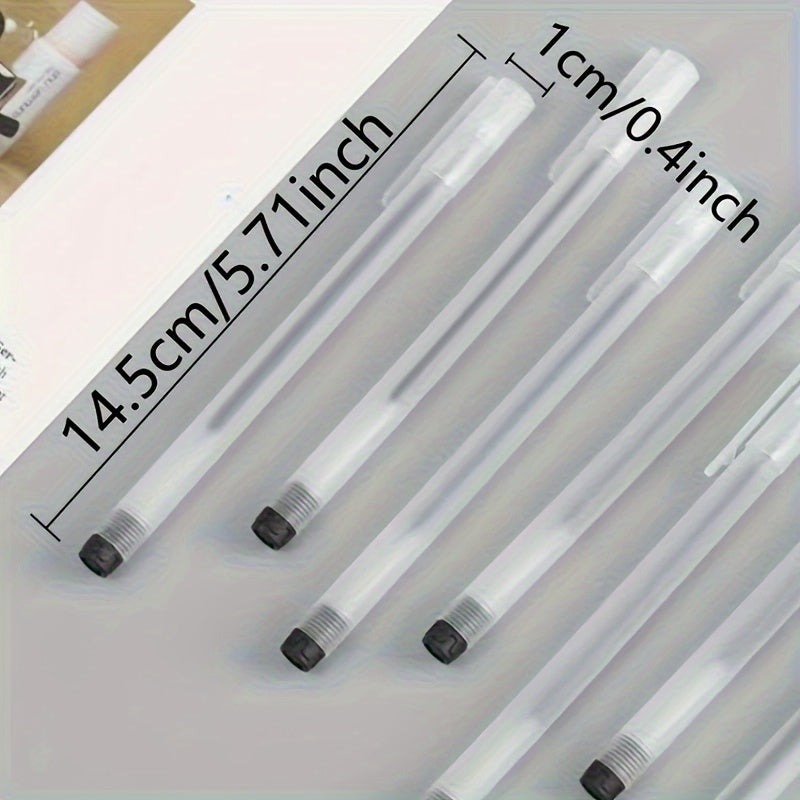 30 черных гелевых ручек с шариковым стержнем 0,5 мм ультратонкий наконечник для дома, школы, офиса