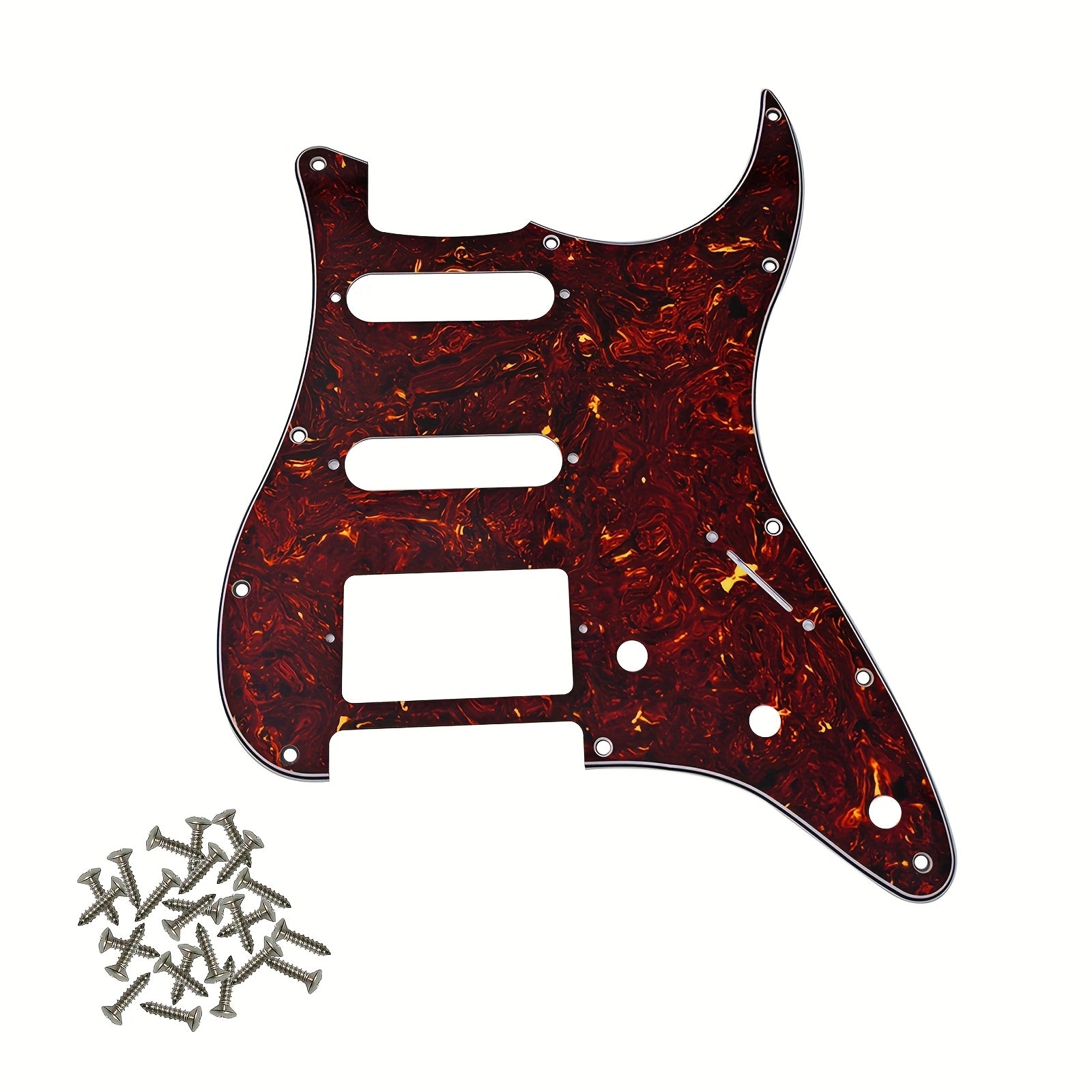 HSS 11-Hole Electric Guitar Pickguard for Standard FD ST Modern Style Guitars Black White Beige