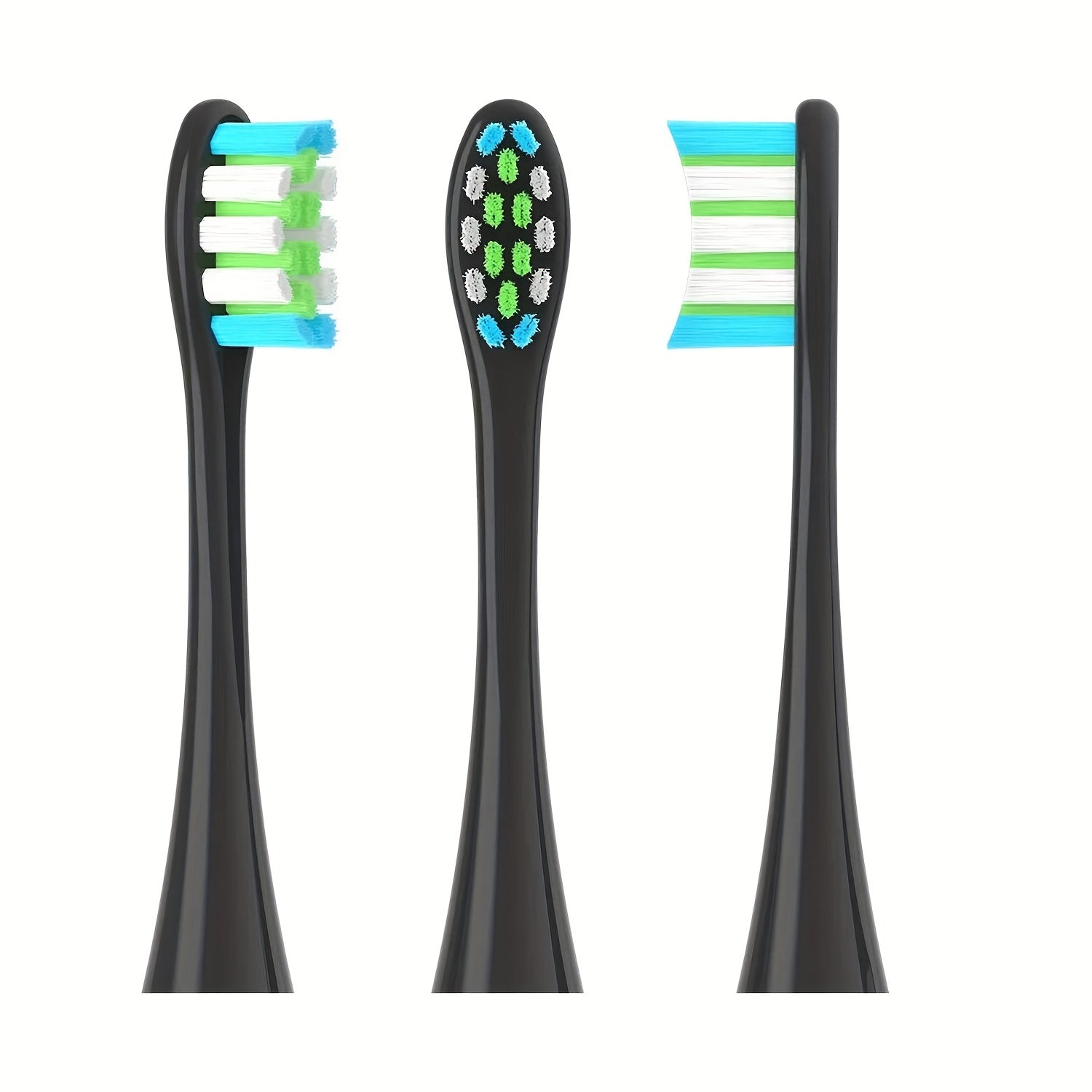4pcs Replacement Brush Heads Soft Blue Green Sonic Electric Toothbrush Nozzles