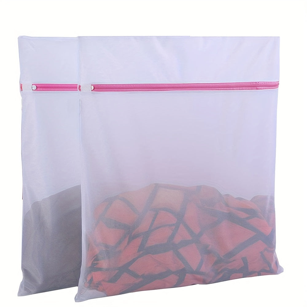 Extra Large Mesh Laundry Bag 60cm x 50cm Zipper for Delicates Bed Sheets