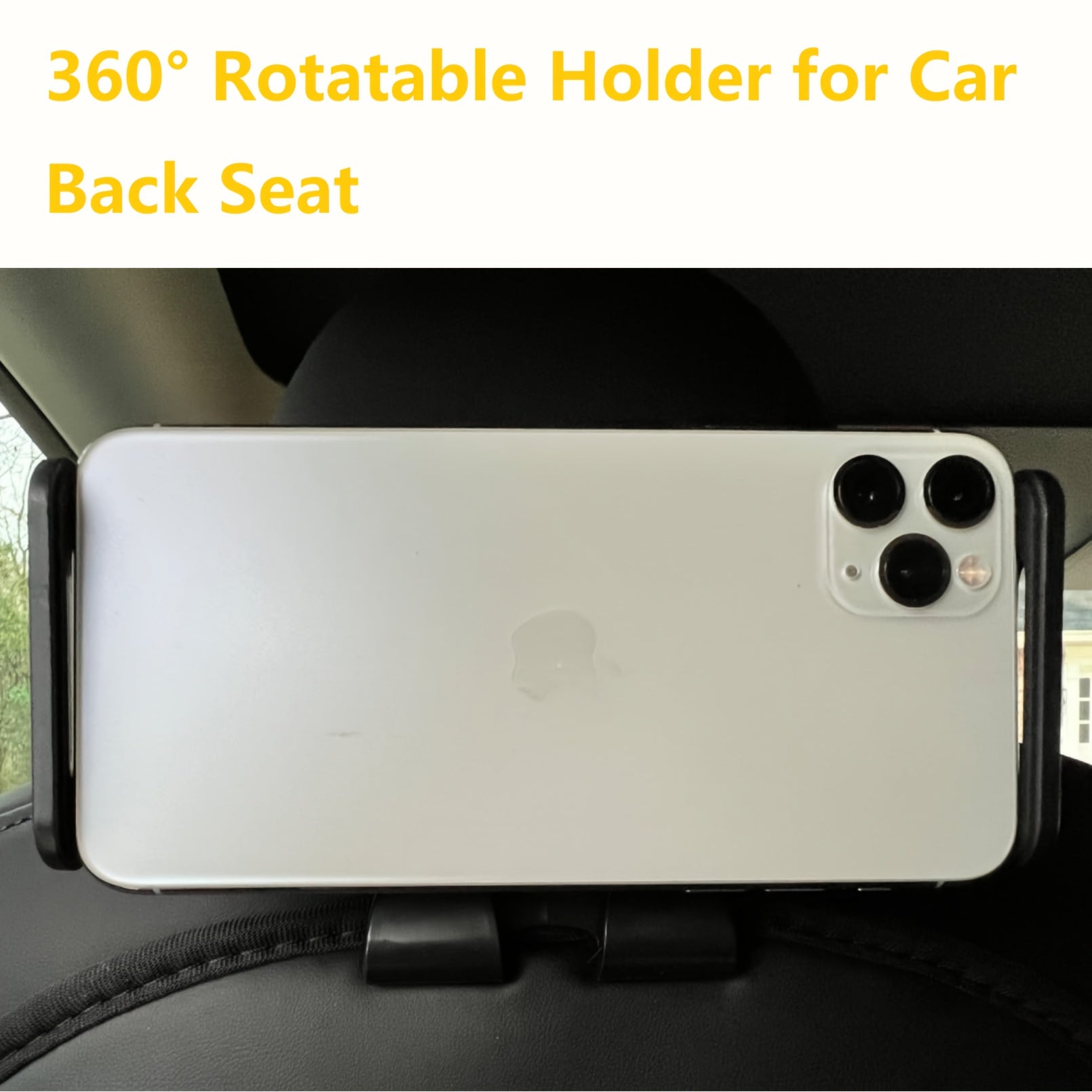 Car Backseat Organizer Headrest Hooks with Tablet Phone Holder ABS