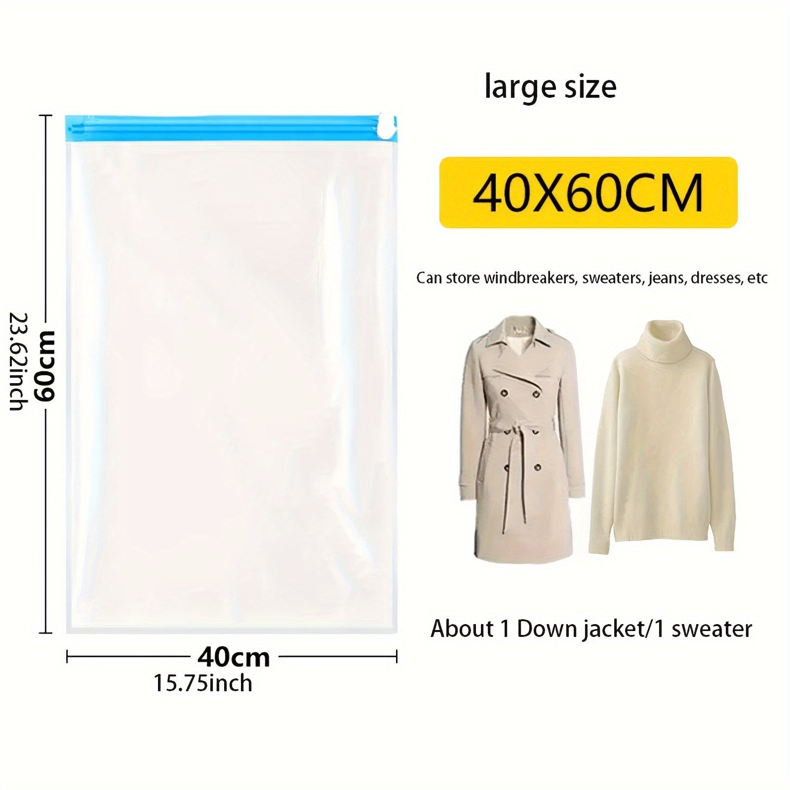 Sayohat uchun ko'k siqish sumkalar, joyni tejovchi to'ldirish uchun tashkilotchilar, vakuumsiz kerak emas