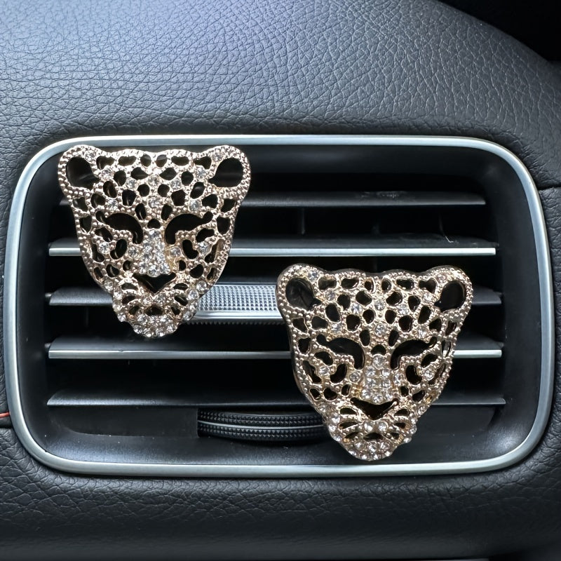 Car Air Vent Perfume Clip 2D Flat Elephant Cartoon Decor Accessory