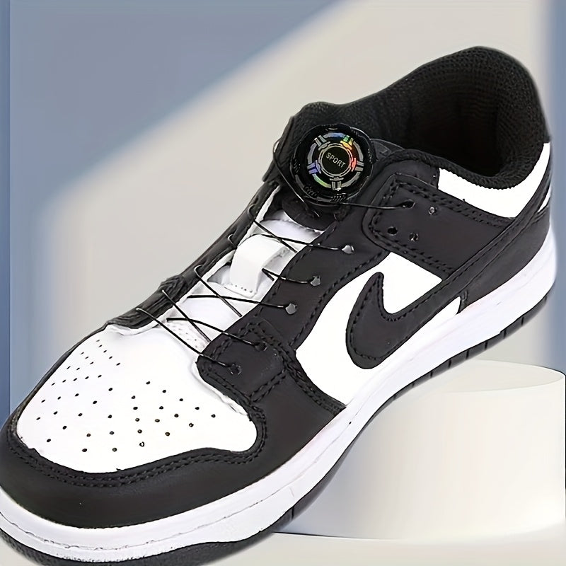 Unisex Plastic Rotating Shoelace Buckle Quick Tie Shoe Accessory