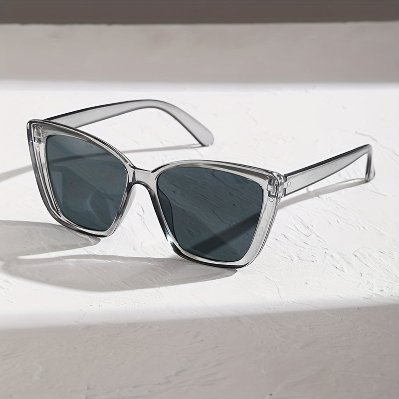 Women's Cat Eye Glasses Large Frame Anti-Reflective Plastic Casual