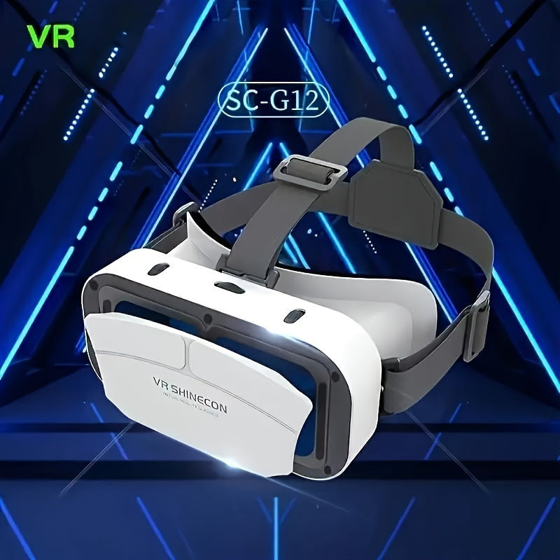 Устройство G12 VR 3D очков совместимо с iPhone и Android размером от 11,94 до 15,75 см, идеально подходит для игр и фильмов. Не требует батареи, идеально для просмотра на смартфоне и игр.