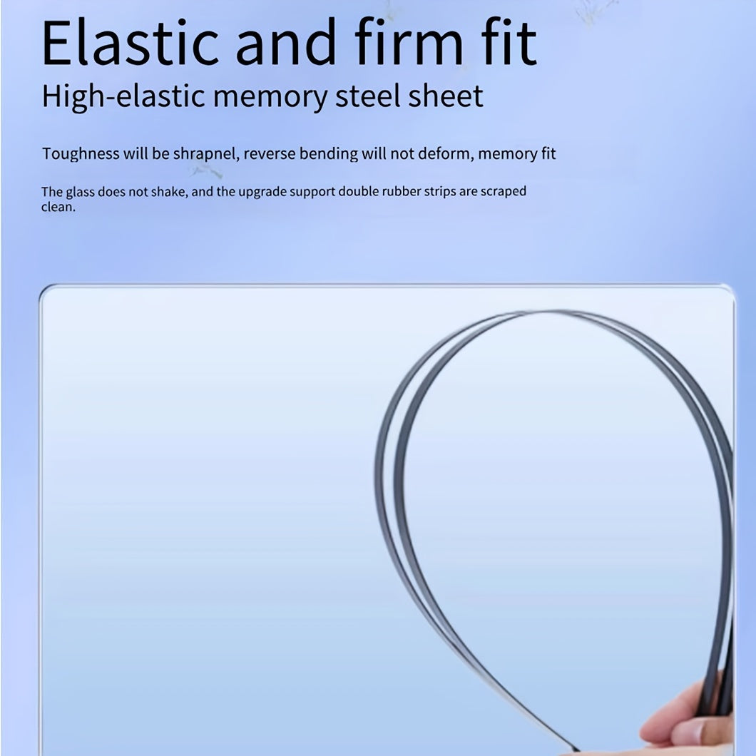 Limpiaparabrisas de coche premium con gancho en forma de U, 4 tiras de goma, silencioso y duradero