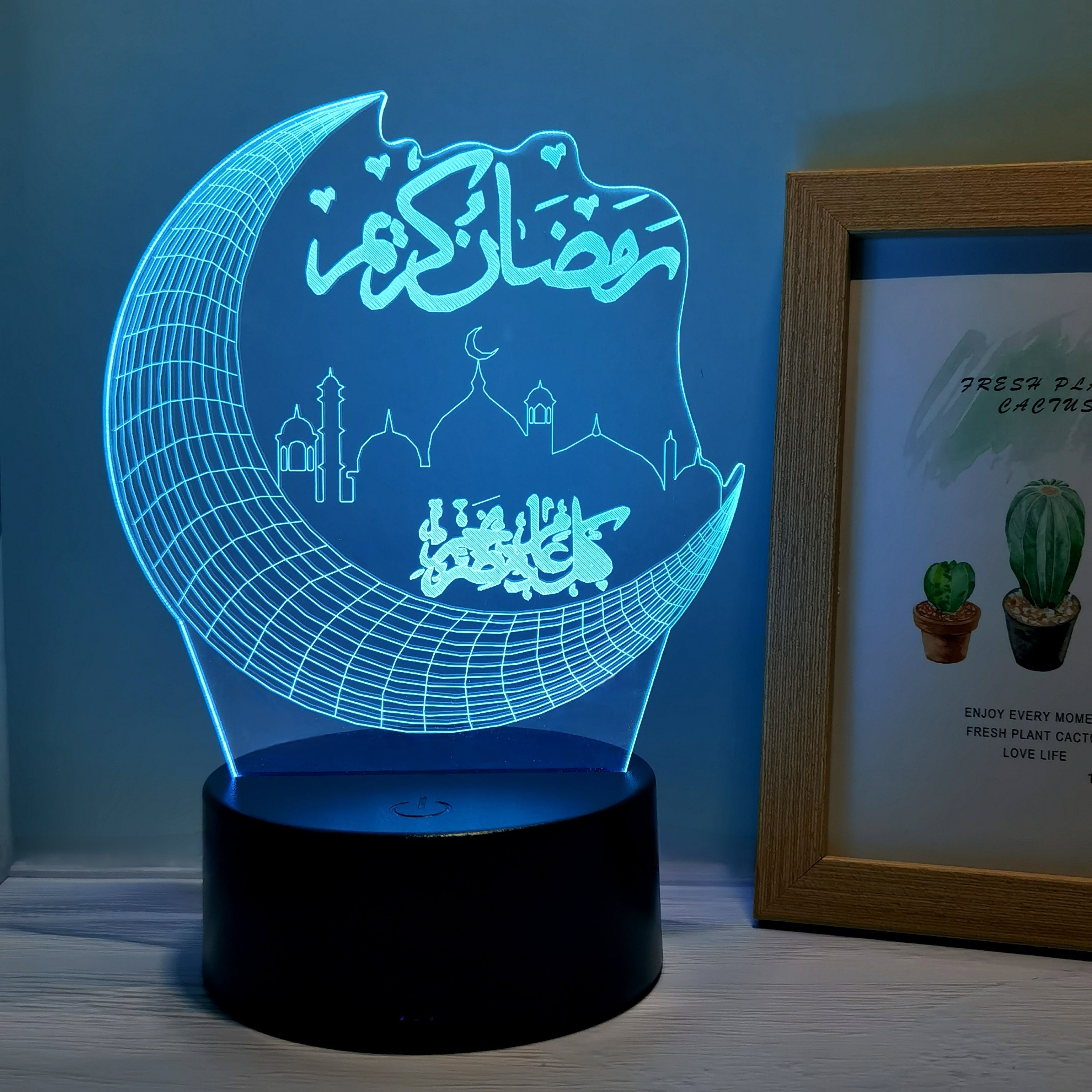 3D Moon Star Palace Night Light USB LED Decorative Bedside Lamp Romantic Gift for Special Occasions