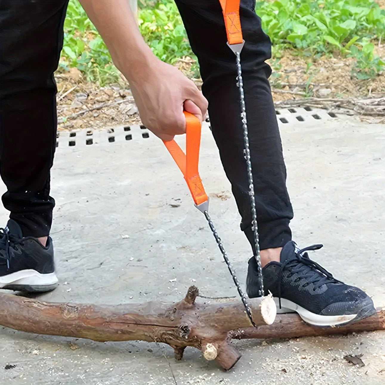 Портативный комплект карманной цепной пилы для кемпинга и выживания, легкая сталь