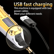 Professional Hair Clippers KM-2011 Series USB Rechargeable Lithium Battery Metal Body Accessories