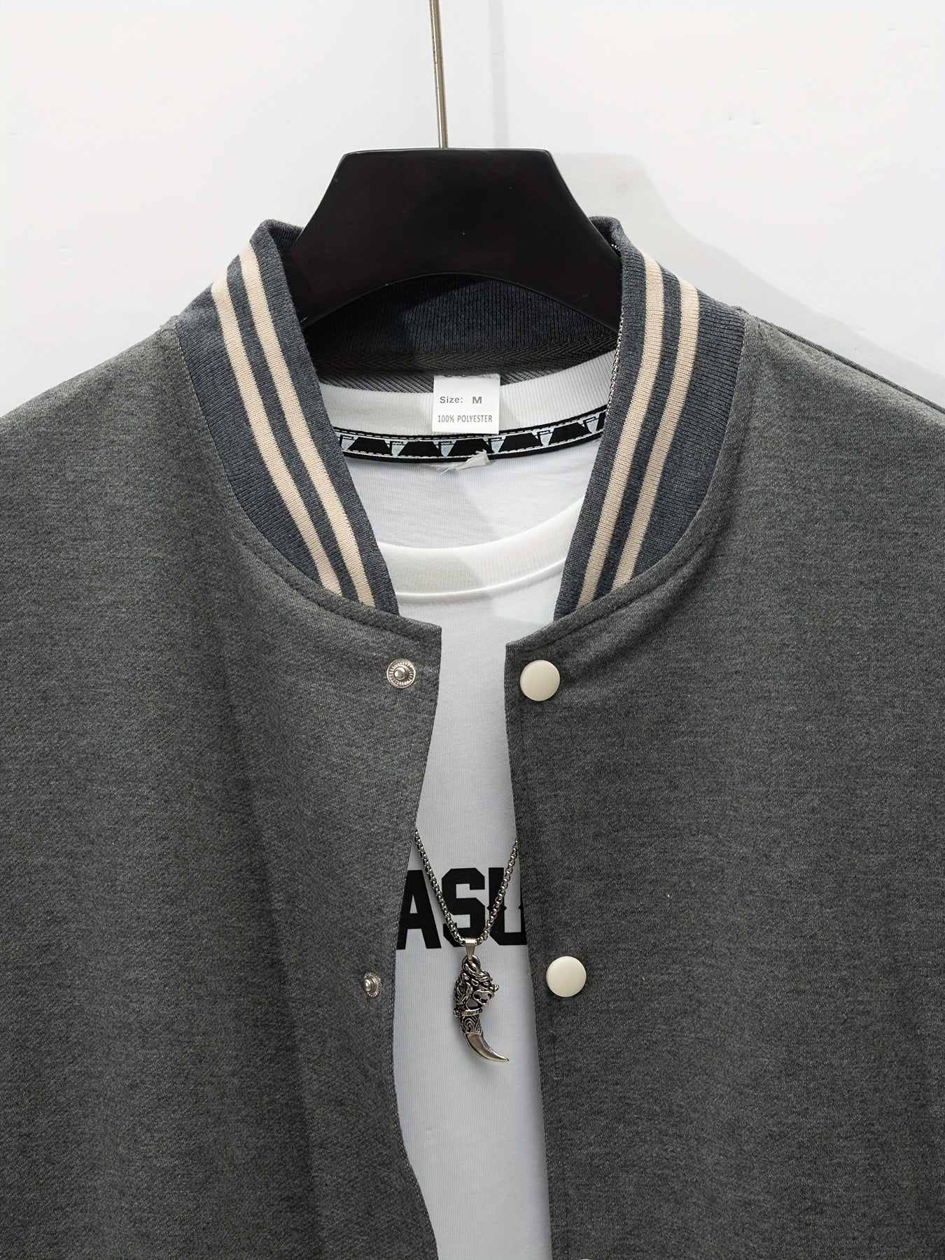 Мужской комплект из жакета и брюк из полиэстера с цветными блоками, весна-осень