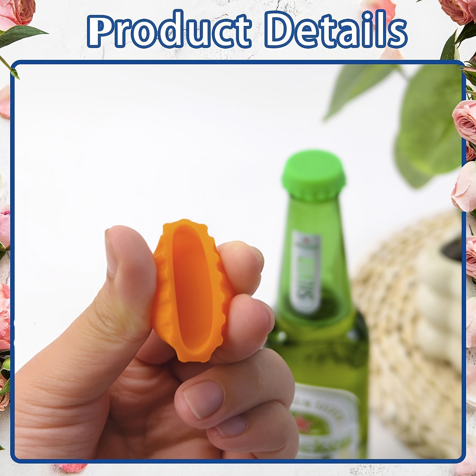 Set of 12 Silicone Bottle Caps Resealable Covers for Beer Soda Wine