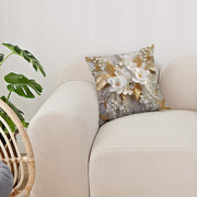 3D Floral Print Cushion Cover 18x18 Inches Home Decor