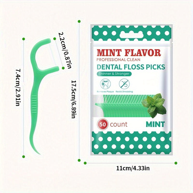 Dental Floss Picks Mint and Original Interdental Cleaning Tools 50/150/300pcs