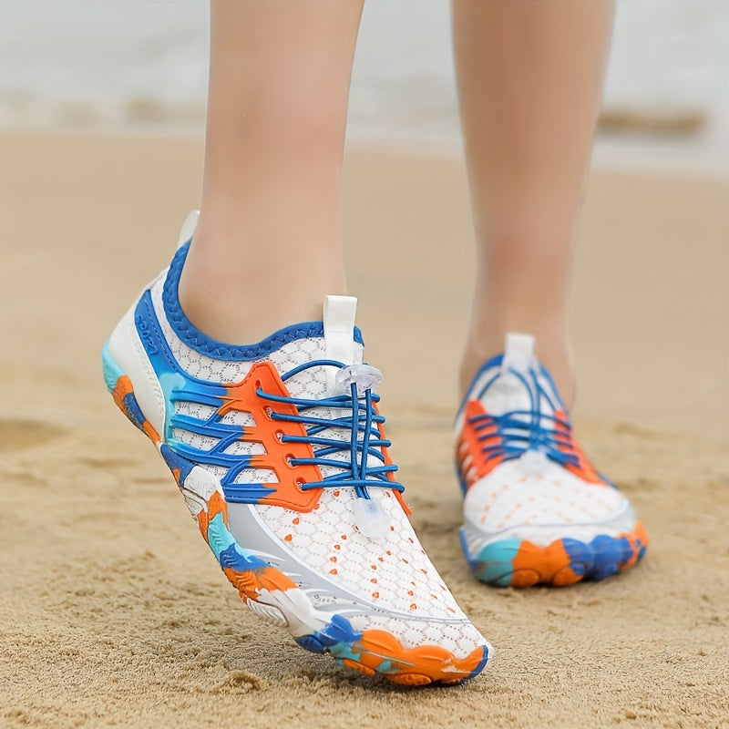 Unisex Water Shoes Quick-Dry Mesh Anti-Slip Rubber Sole for Beach and Water Activities