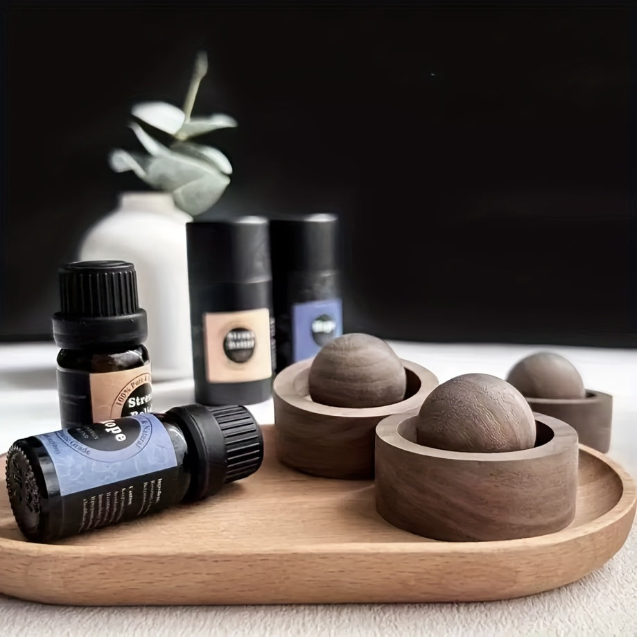 Avtomobil va yotoqxona uchun aylanadigan dizaynga ega yog'och aroma diffuzori