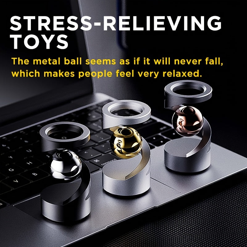 Stol uchun giroskop, barmoqlar bilan aylanuvchi, ish stolida osilgan dekorativ ofis buyumi, kattalar yoki o'smirlar uchun dam olish va qiziqish uchun ideal.