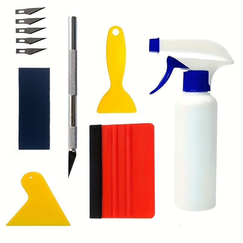 11pcs Car Window Tint Application Kit Vinyl Squeegee Film Scrapers Wrap Tool