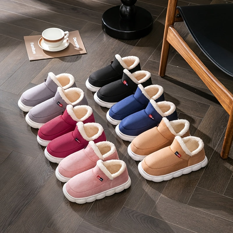 Women's Plush-Lined Winter Slippers Indoor Outdoor Convertible EVA Sole Multiple Colors
