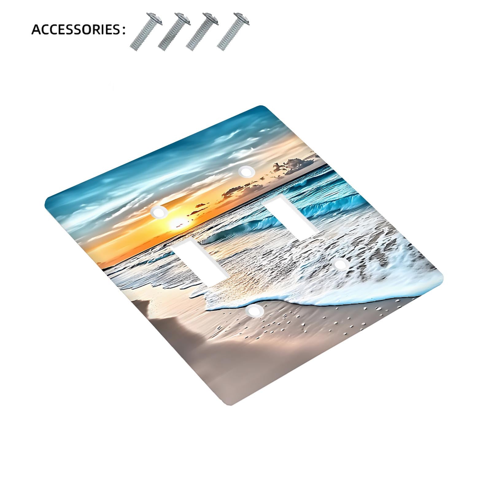 Okean sahnasi o‘chirish plitasi uchun hammom va yotoqxona dekoratsiyasi changga qarshi oson o‘rnatish