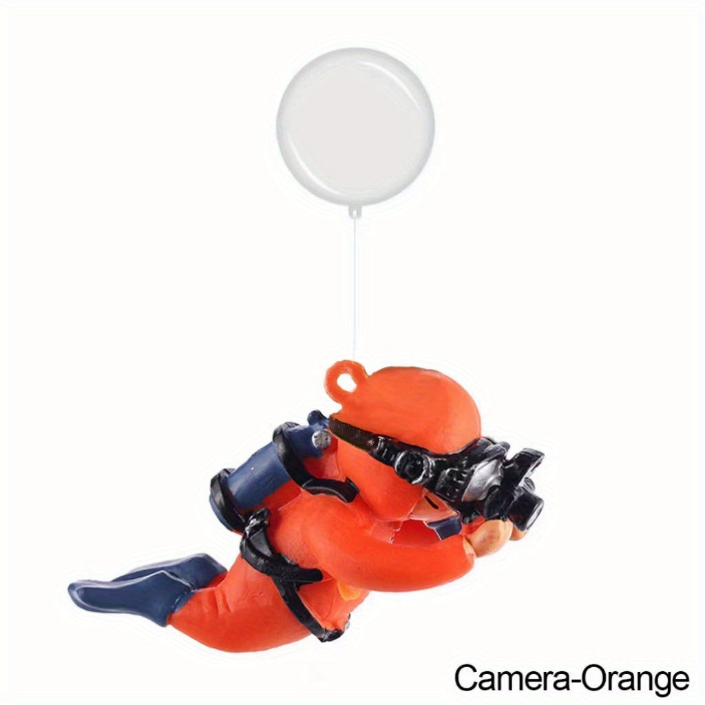 Colorful Diver Aquarium Ornament Resin Fish Tank Decor Underwater Landscape