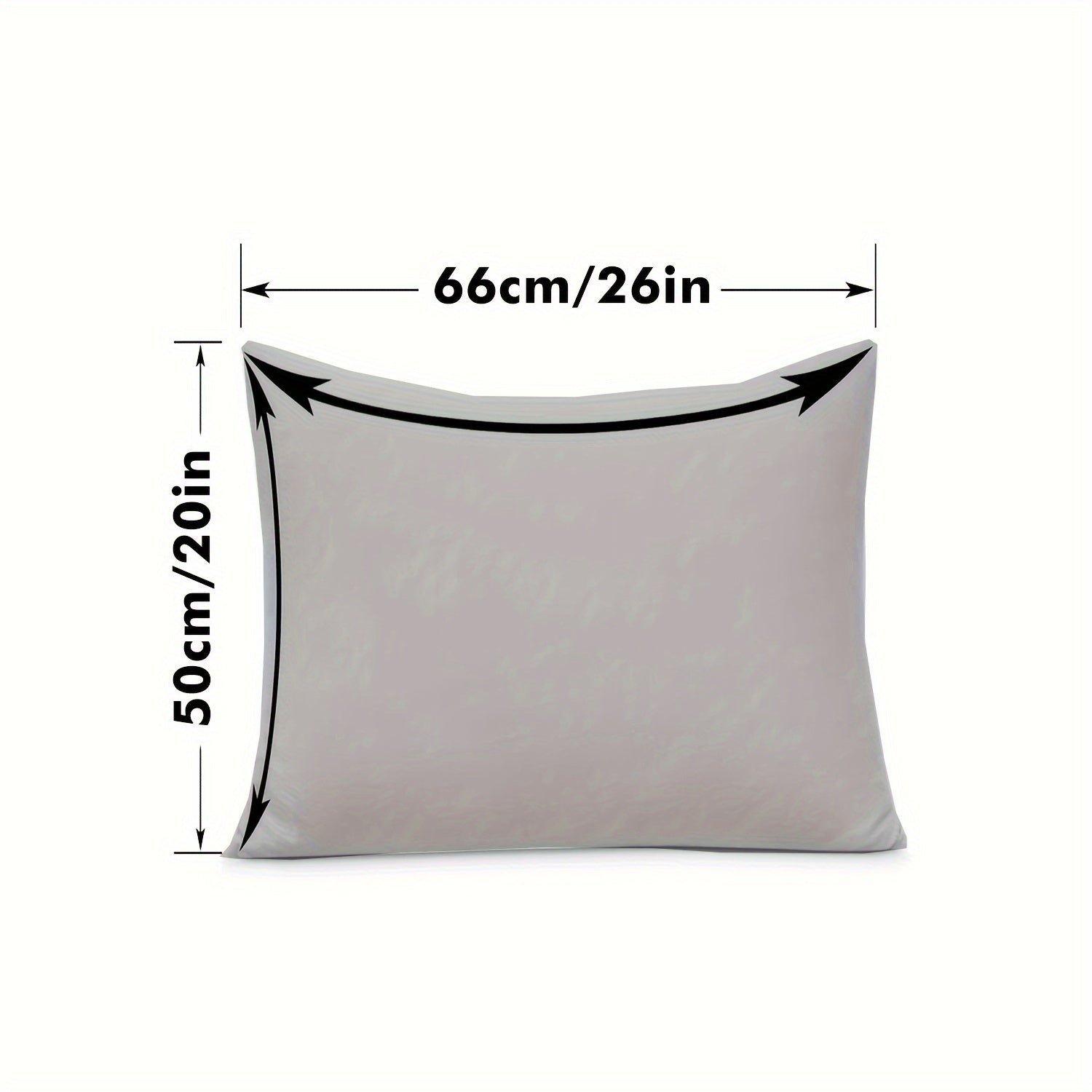 Waterproof Stain-Proof Pillow Protector Cover Gray Bed Pillow Cover