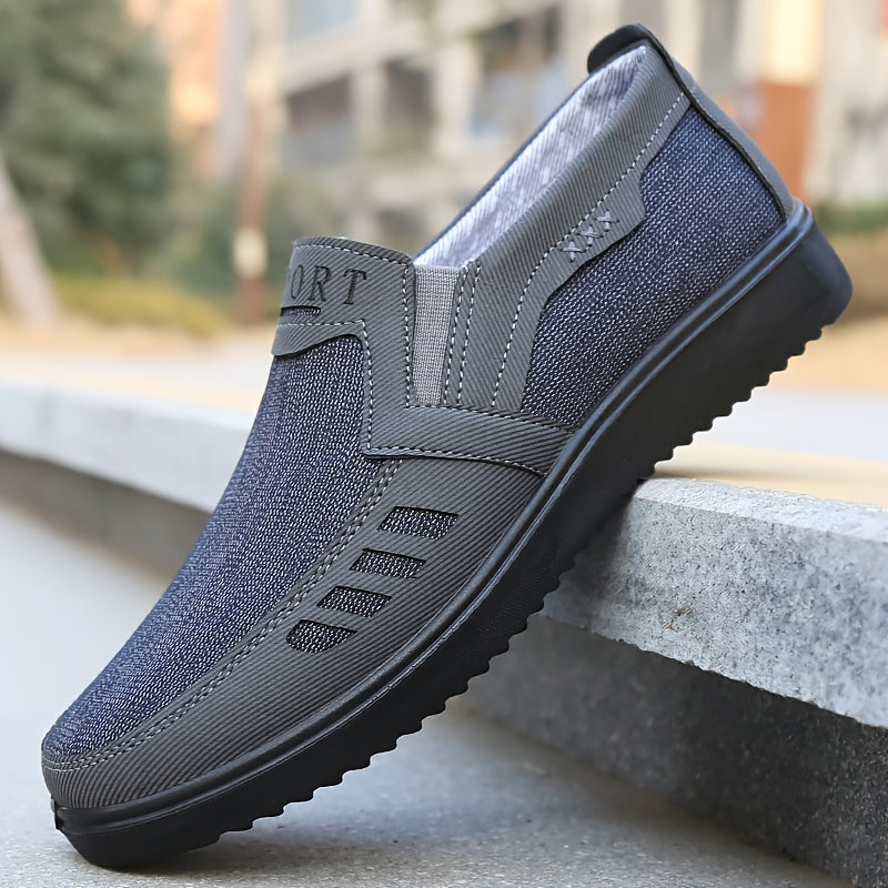 Men's Slip-On Sneakers Non-Slip Sole Casual Outdoor Sports Low Top