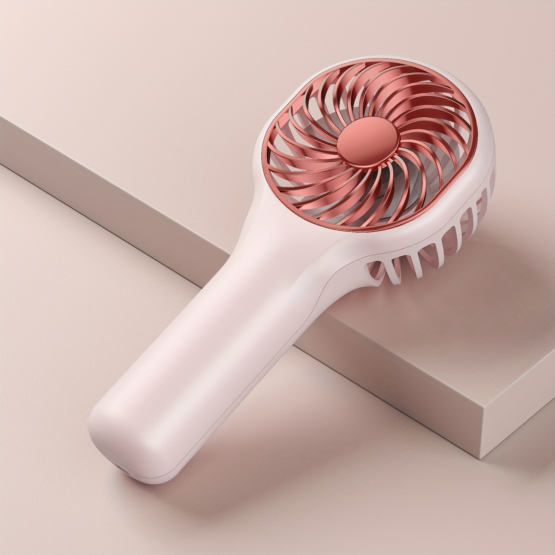 Portable Handheld Fan for Girls and Kids USB Rechargeable Quiet High-Speed