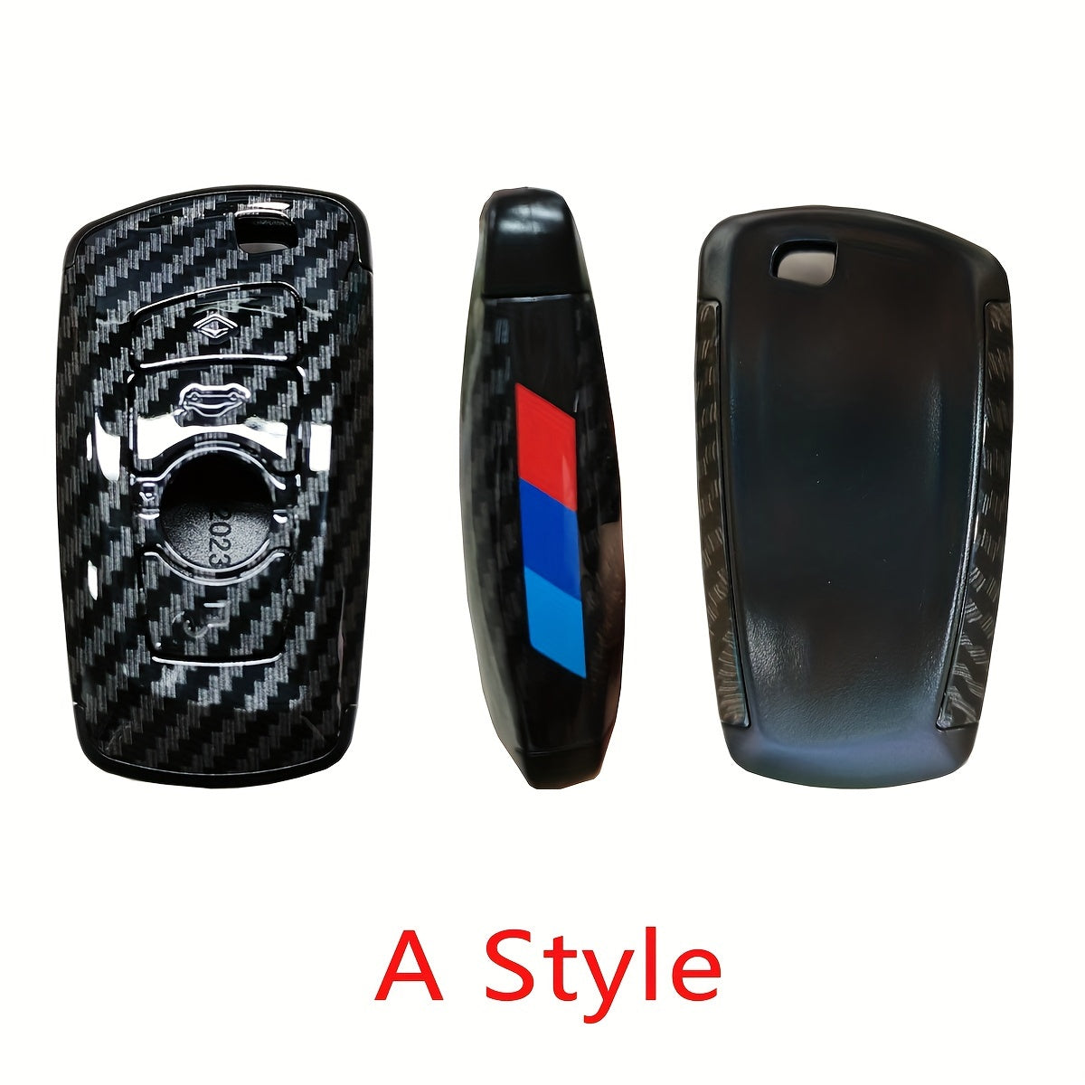 Car Key Cover Shell for BMW 2 3 4 5 6 7 8 Series X1 X2 X3 X5 X6 M Series Carbon Fiber Style