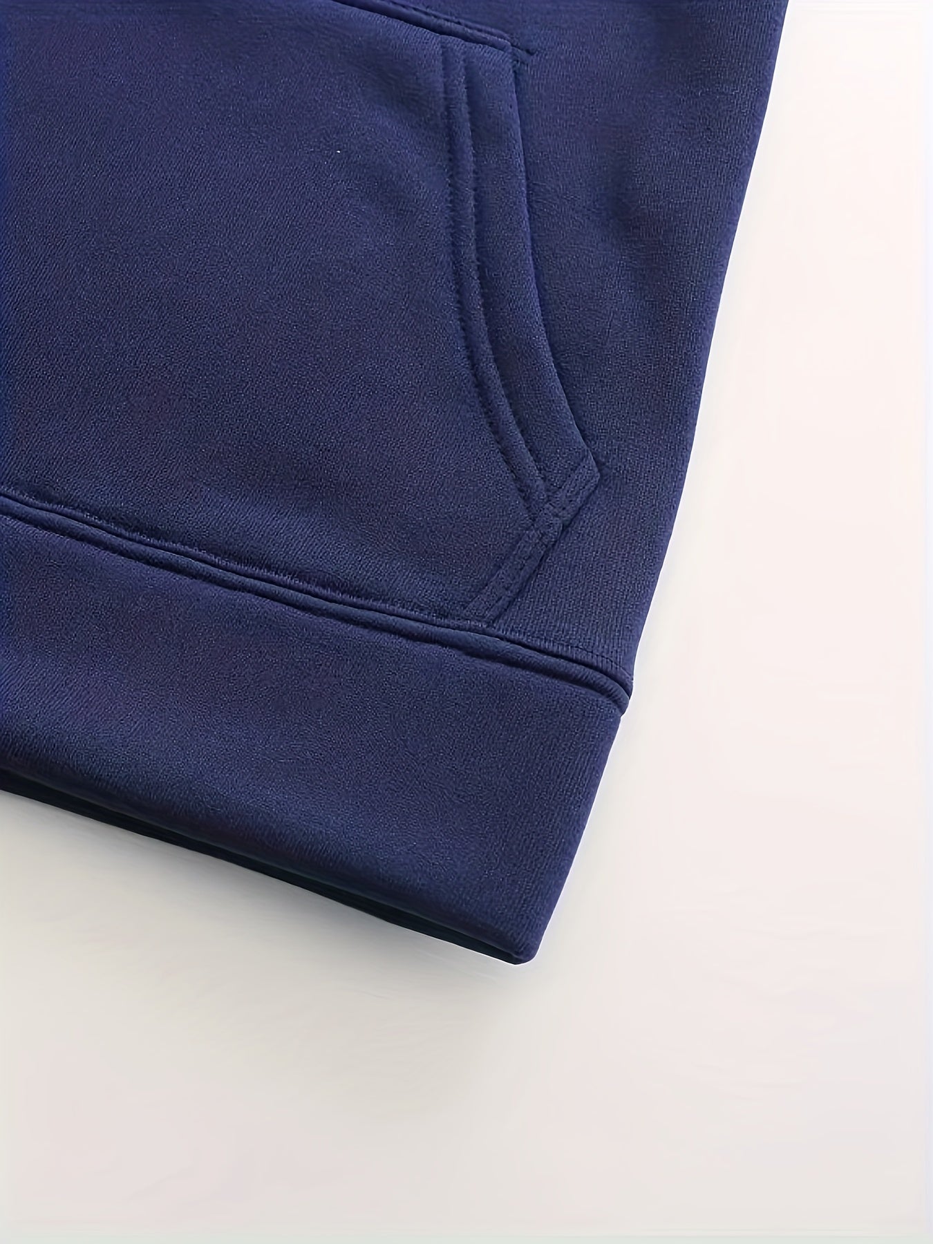 Men's Hooded Sweatshirt 100% Polyester Knit Regular Fit Printed Casual Plus Size Black Grey Navy