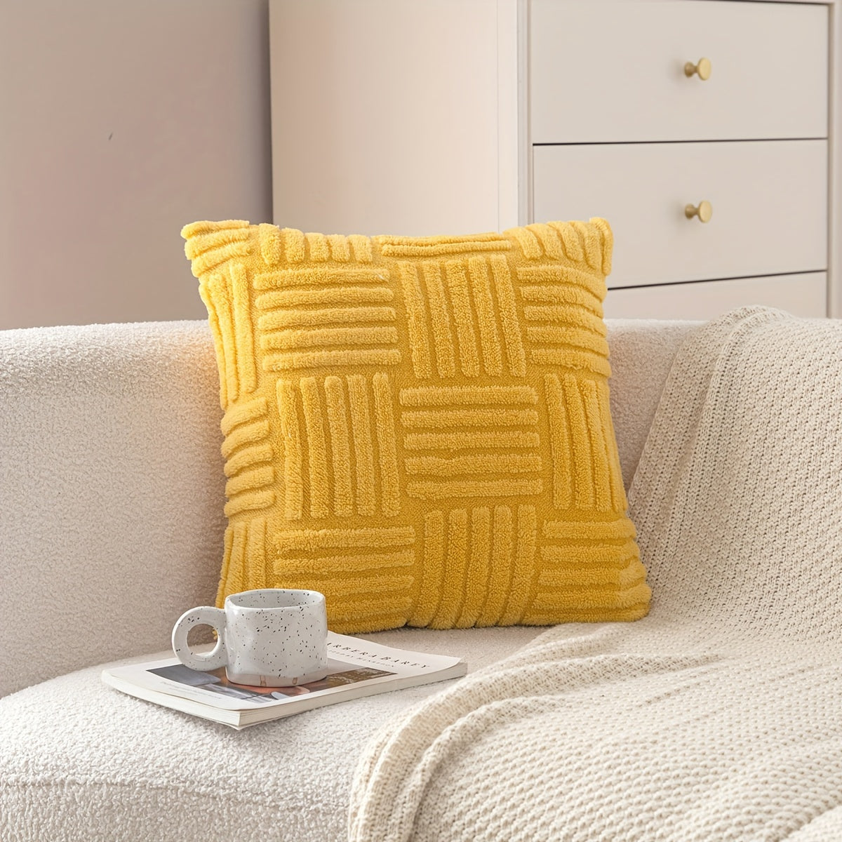Boho Throw Pillow Cover Soft Plush Stripe Farmhouse Cushion Cover 45.72cm 45.72cm 30.48cm 50.8cm
