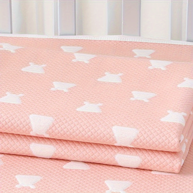 Water-Resistant Diaper Changing Pad with Absorbent Mat and Washable Mattress