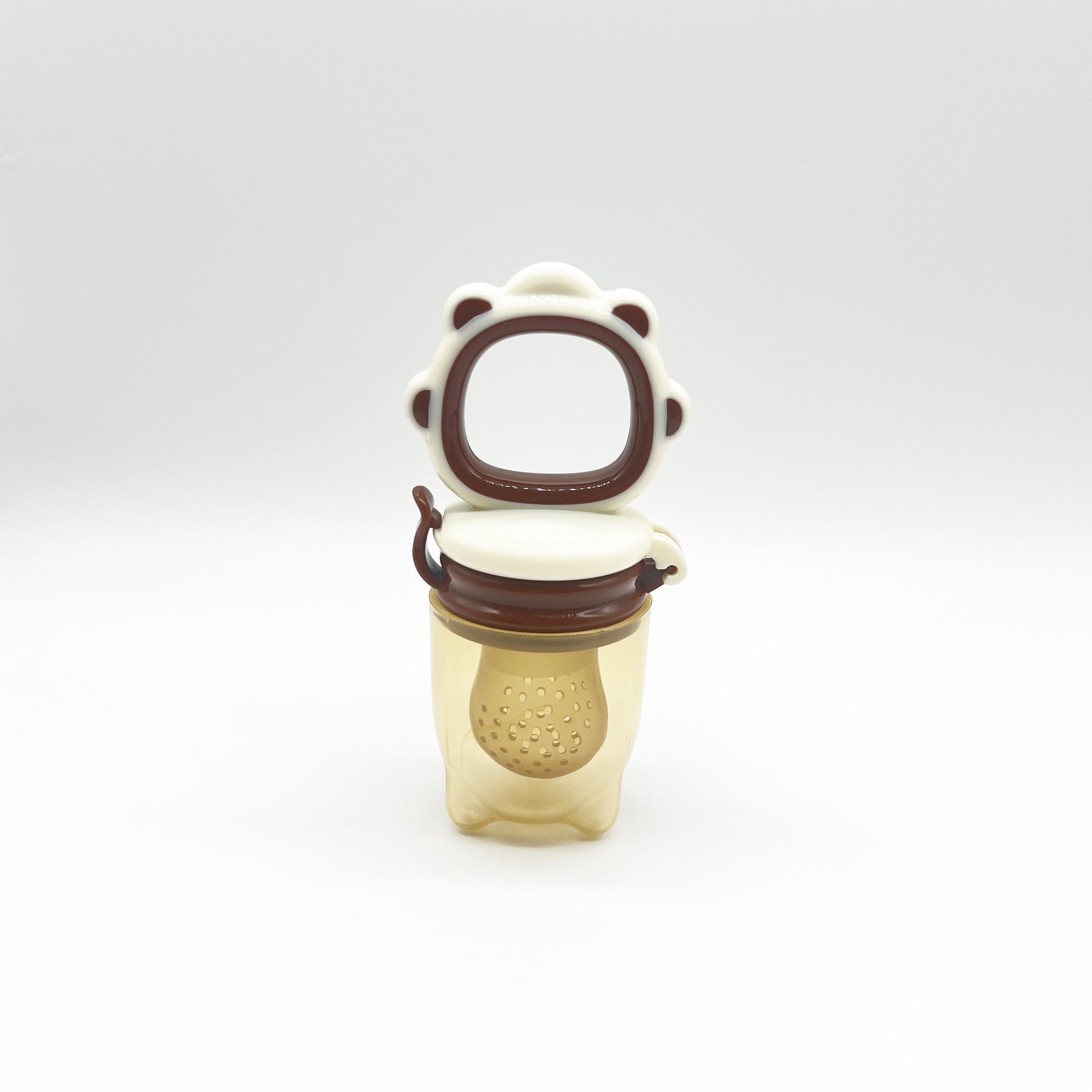 Oʻgʻilcha silikon tishlagichlar, meva va sabzavot sumkalar bilan, oq, yashil, pushti