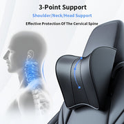 Universal PU Leather Car Neck Pillow for Comfort and Support