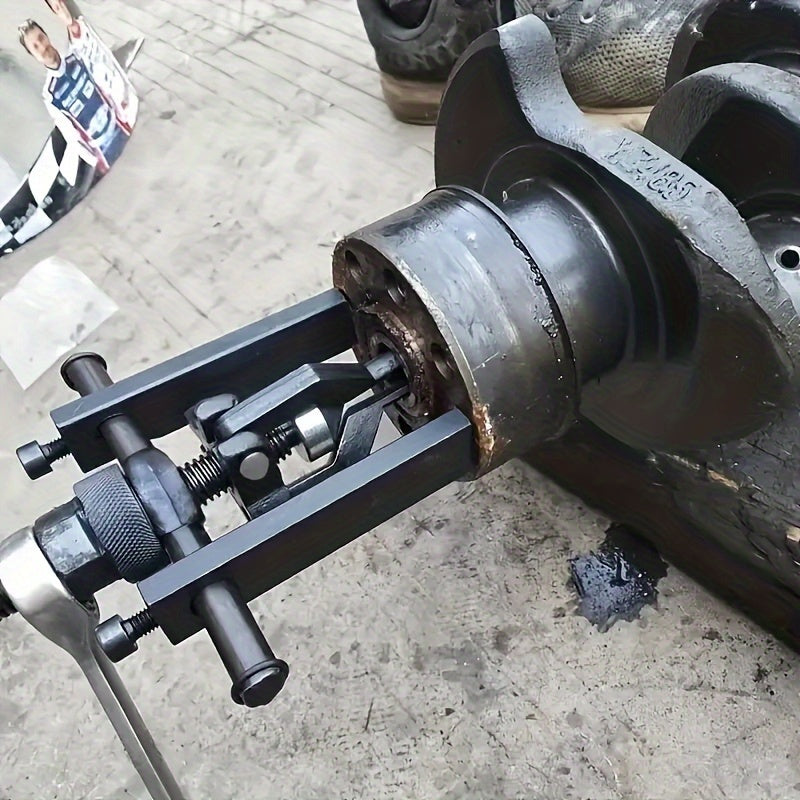 Durable 3-Jaw Puller Set for Bearings Gears Bushings Adjustable Carbon Steel