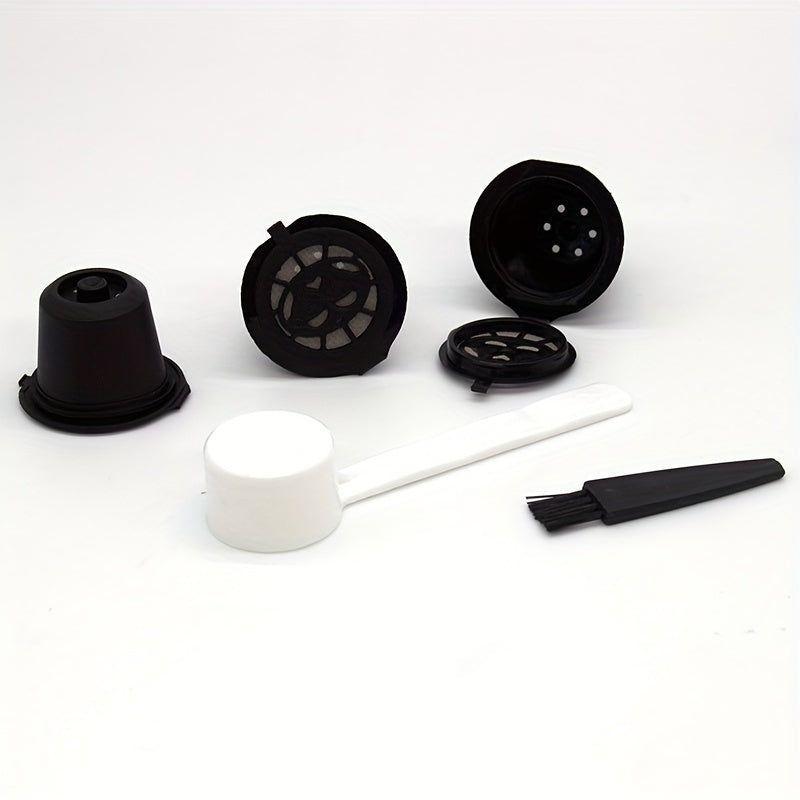 Three-Piece Reusable Coffee Capsule Shells for Nespresso with Filters